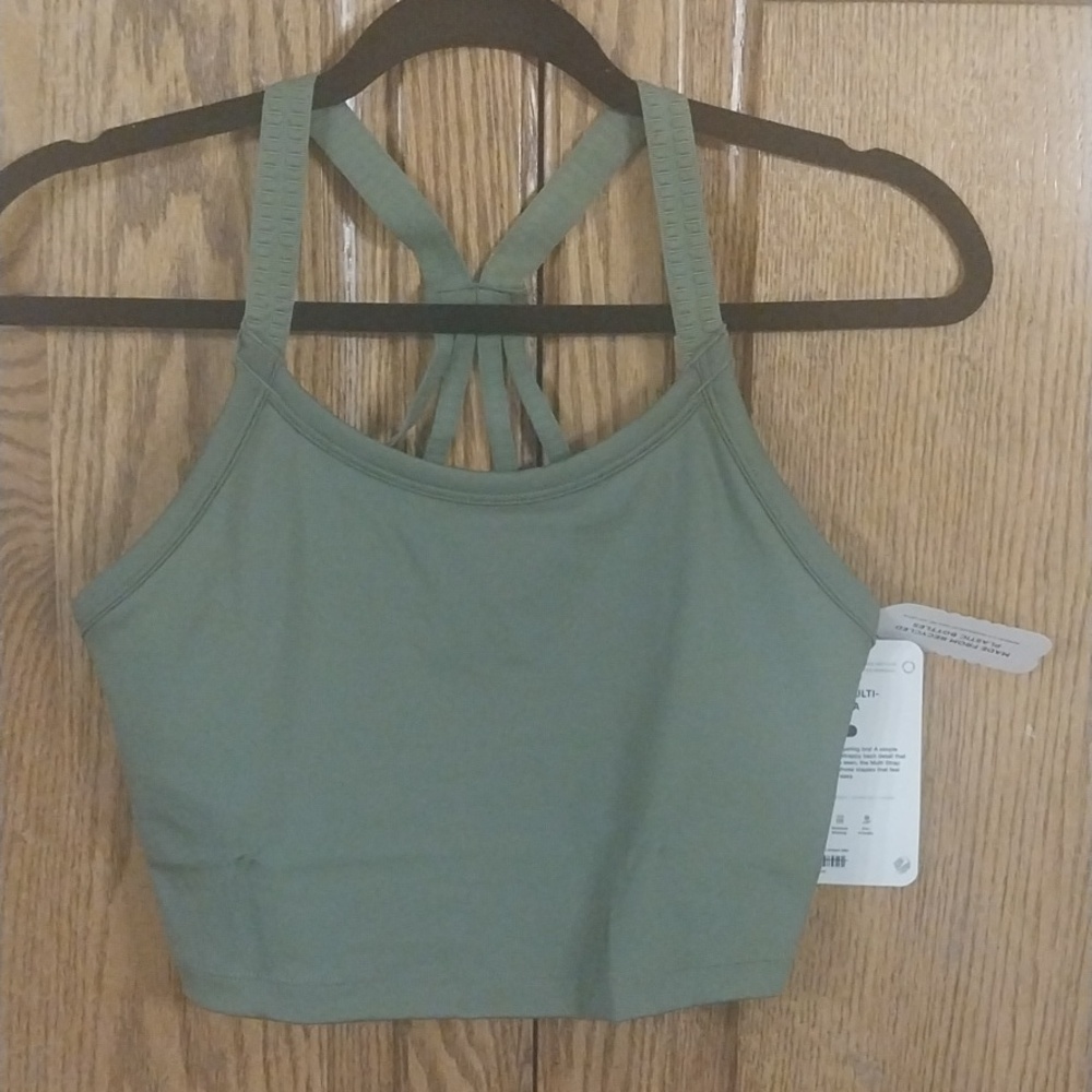 Phoenix NWT Malibu Multi-Strap Bra Size 1X C-DD Cup Green UV Protection Recycled